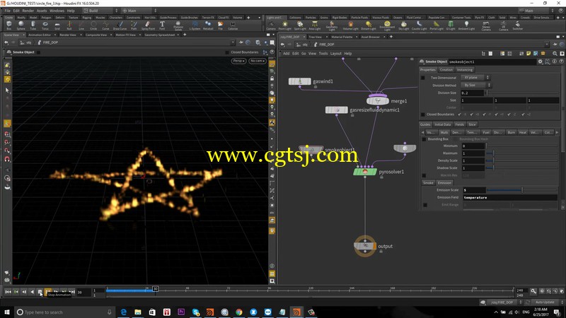 Houdini火焰特效实例制作视频教程的图片1