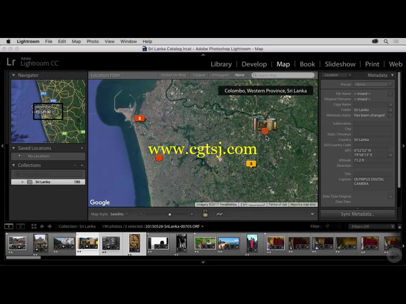 Lightroom CC网络地图处理技术视频教程的图片2