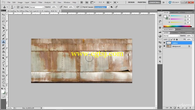 用Photoshop 创建逼真照片纹理视频教程的图片3
