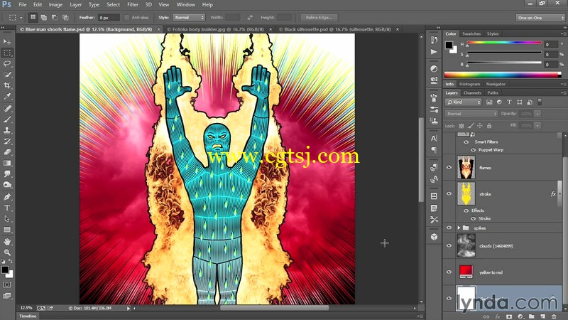 设计复古风格的超级英雄Illustrator视频教程的图片3