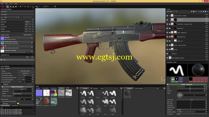 Substance Painter游戏武器纹理制作视频教程的图片3
