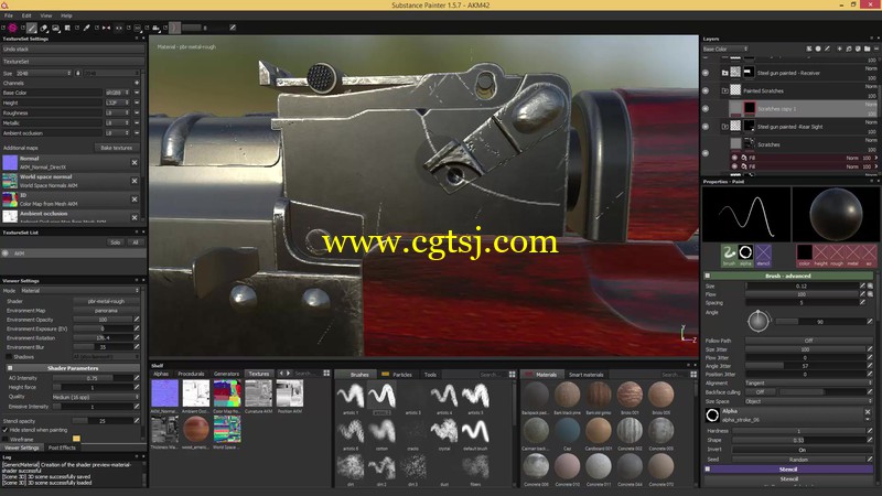 Substance Painter游戏武器纹理制作视频教程的图片4