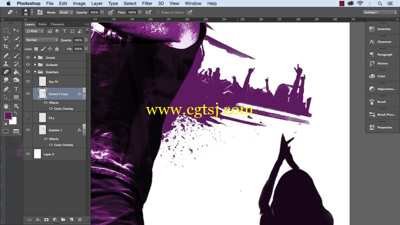 在 Photoshop 中设计音乐会海报视频教程的图片1