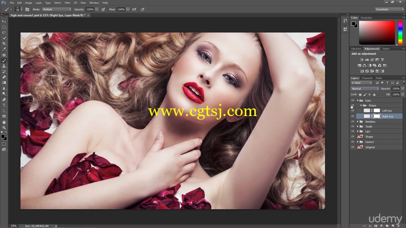 高端美容修饰Photoshop图片修饰视频教程的图片1