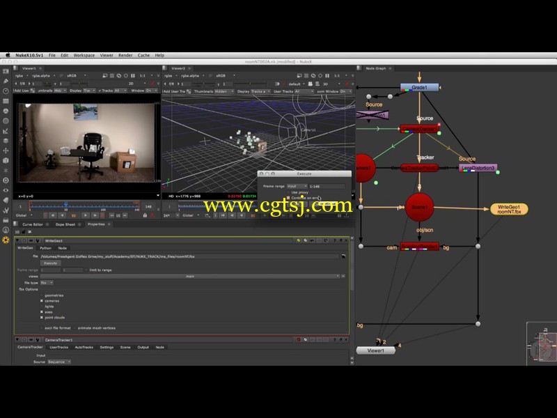 NukeX镜头匹配技术训练视频教程的图片3