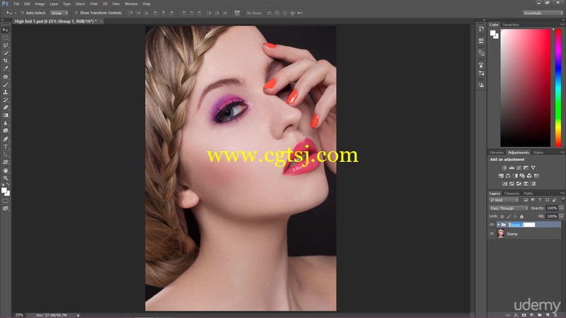 Photoshop 中先进高端的美容修饰视频教程的图片2