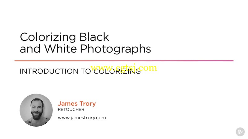 PS黑白照片修复成彩色技术训练视频教程的图片2