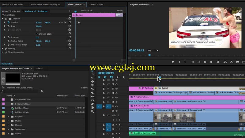 Premiere简单高效视频编辑实例训练视频教程的图片1