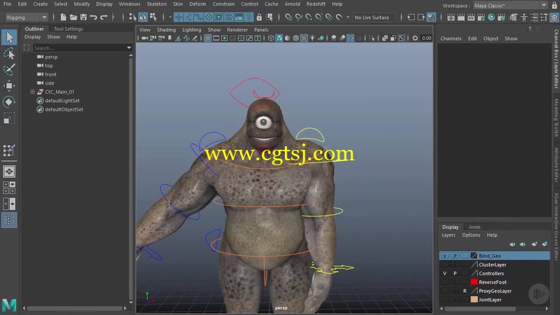 Maya骨骼动画核心技术训练视频教程的图片3