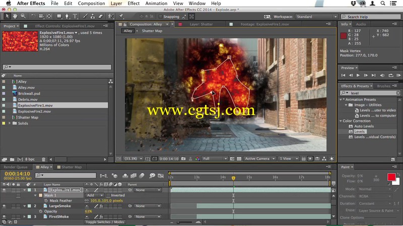 创建逼真的火灾爆炸效果AE视频教程的图片2