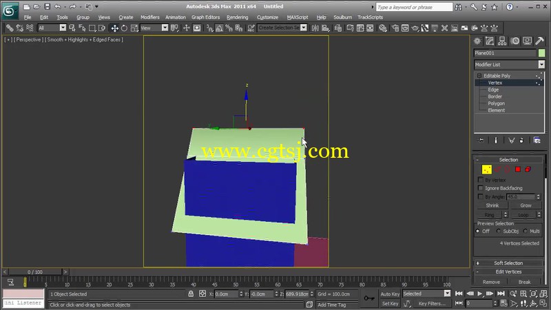 在3ds Max2011和Photoshop CS5创建一个风格化的房子视频教程的图片3
