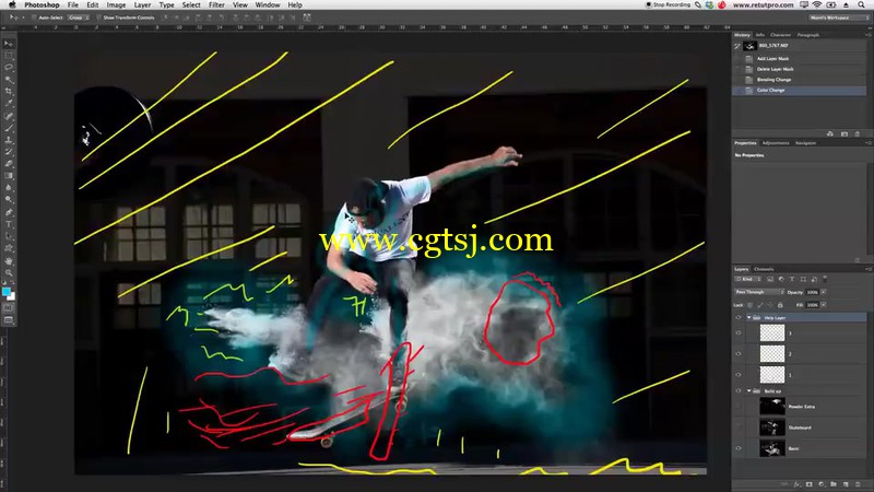 Photoshop制作滑冰动作过程视频教程的图片1
