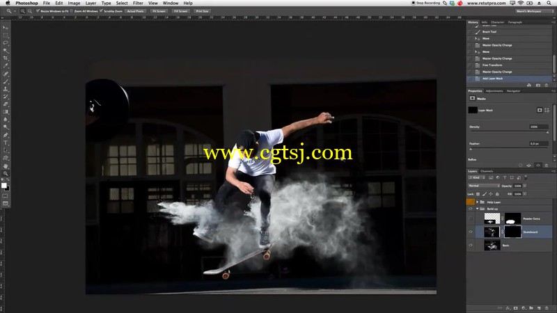 Photoshop制作滑冰动作过程视频教程的图片2