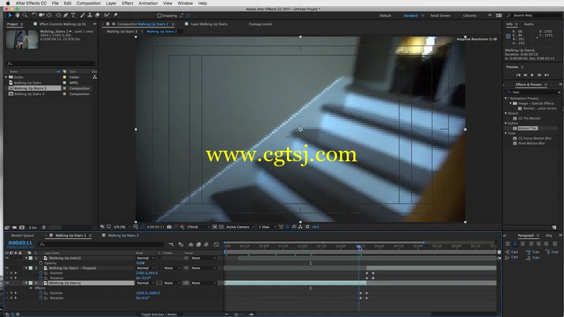 After Effects创建一个循环上下楼梯的效果视频教程的图片1