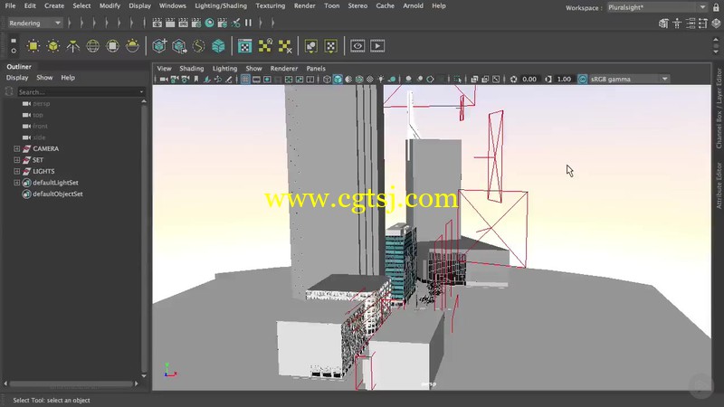 Maya与Arnold渲染策略工作流程视频教程的图片3