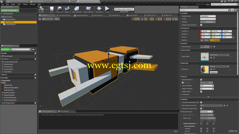 UE4虚幻引擎游戏原型技术视频教程的图片4