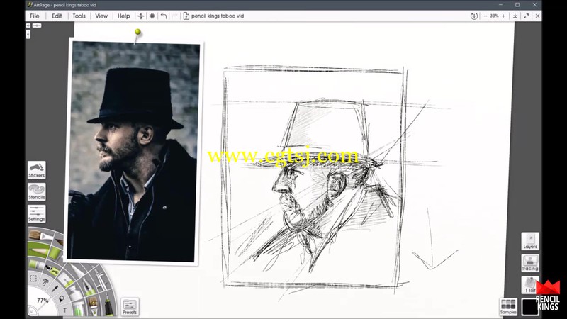 超详细肖像数字绘画实例训练视频教程的图片3