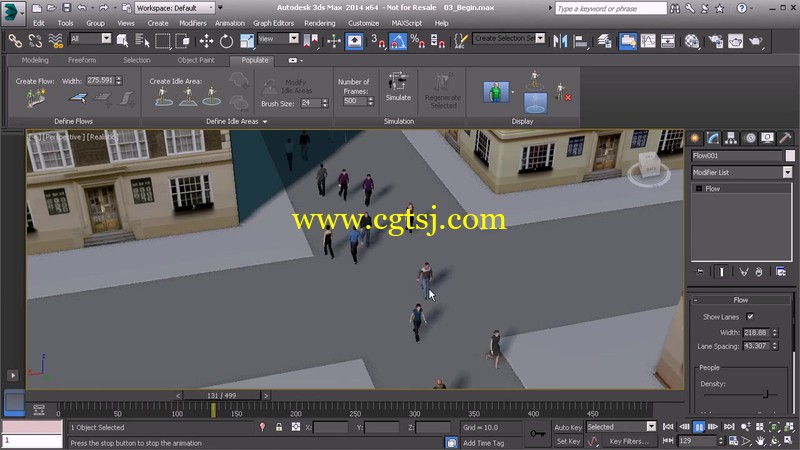 3ds Max 2014人群填充动画视频教程的图片4