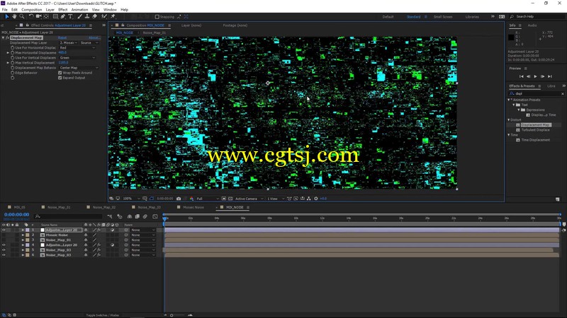 After Effects创建雪花噪点标题效果视频教程的图片1