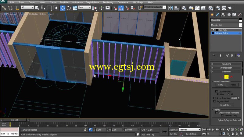 3ds Max和Vray制作热带度假别墅景观设计室外渲染视频教程的图片2