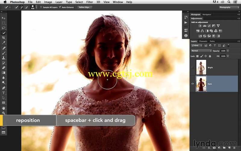 Photoshop肖像更改戏剧性的背景效果视频教程的图片2