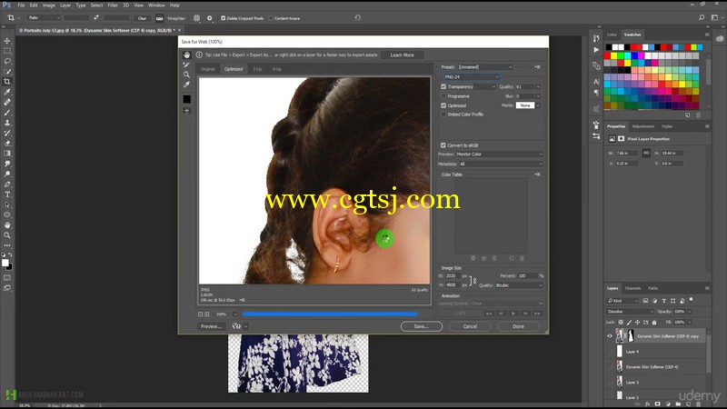 PS女孩艺术照合成技术视频教程的图片3