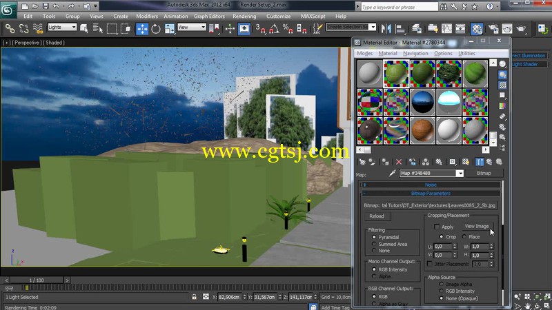 漂亮别墅外景建筑3ds Max渲染视频教程的图片3