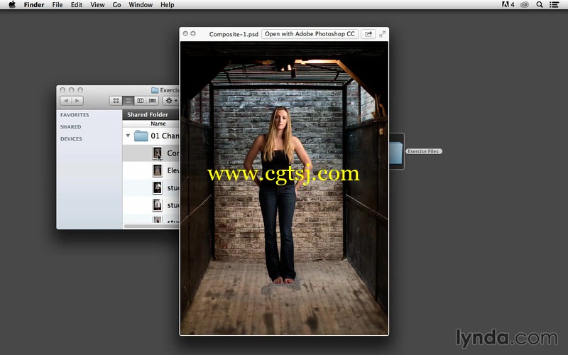 Photoshop肖像更改戏剧性的背景效果视频教程的图片2