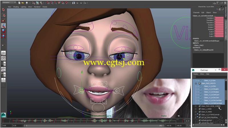 Maya口型表演动画视频教程的图片1