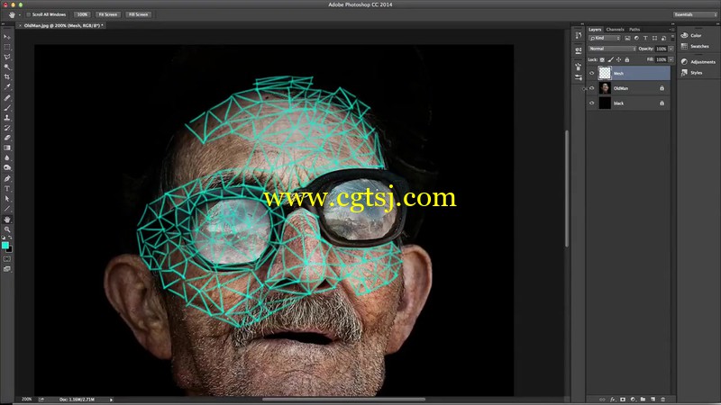 Photoshop制作多边形风格图像视频教程的图片3