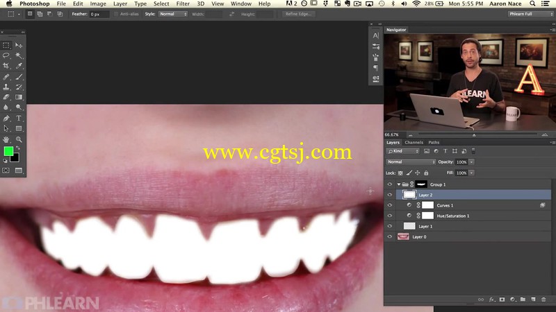 Photoshop美白和纠正牙齿的手术视频教程的图片1