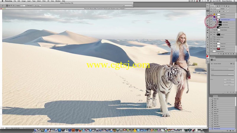 Photoshop合成沙漠虎精品视频教程的图片2