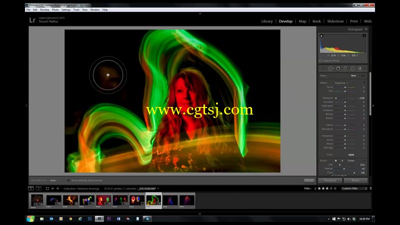 长曝光多色灯光涂鸦艺术摄影视频教程的图片2