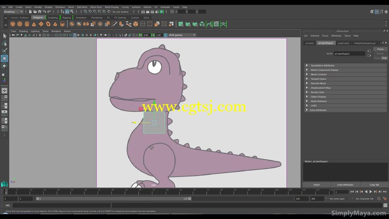 2016Maya恐龙建模视频教程的图片4