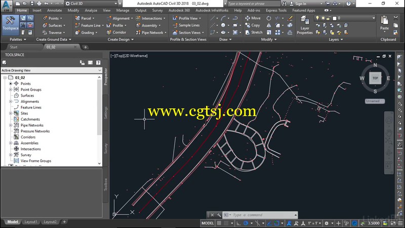 Civil 3D边界自动化绘制注释技术视频教程的图片1