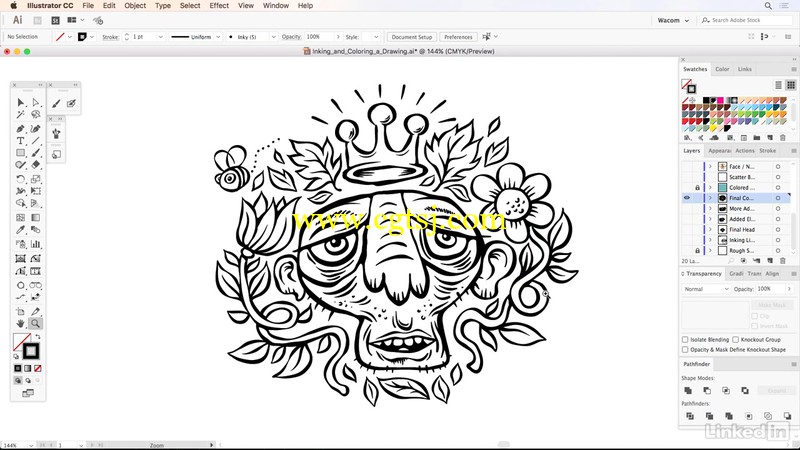Illustrator插画师数字绘画训练视频教程的图片3