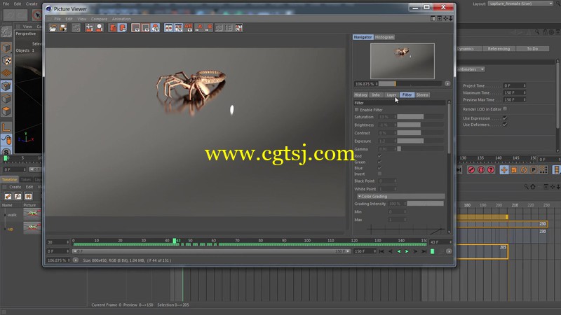 C4D异形抱脸虫建模动画完整实例制作视频教程的图片1