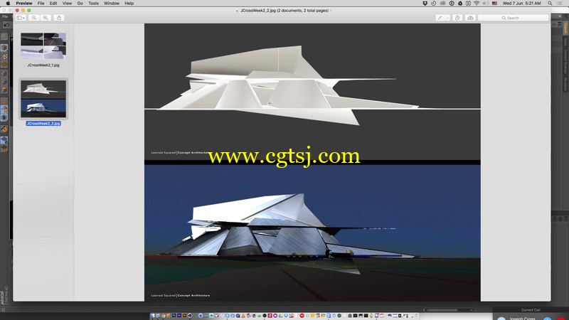 C4D概念建筑环境设计实例制作视频教程的图片2