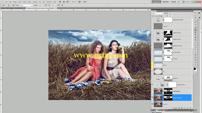 Photoshop照片修饰颜色调整视频教程的图片2