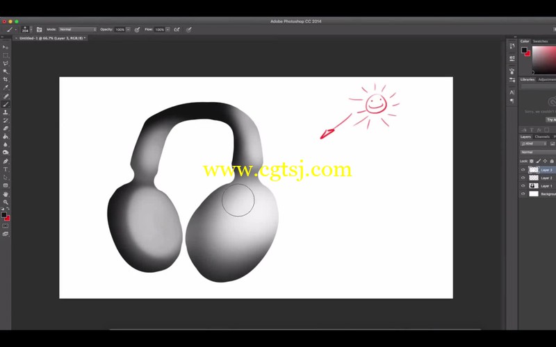 Photoshop耳机设计视频教程的图片1