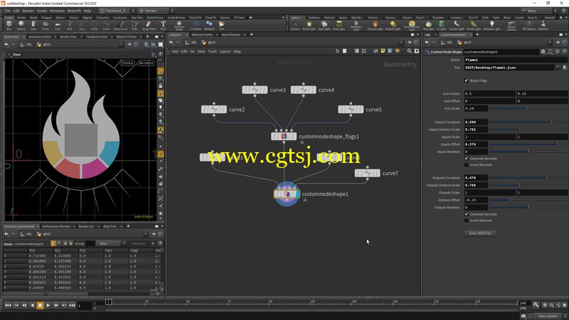 Houdini16自定义shape形态教程+数据资产插件的图片1