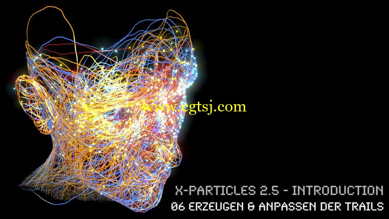 Cinema4D结合Xparticle制作人头光线教程8部全的图片1