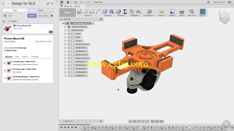 Fusion360激光烧结模型设计训练视频教程的图片3