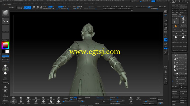 Zbrush超经典游戏角色概念设计完整实例制作视频教程的图片3