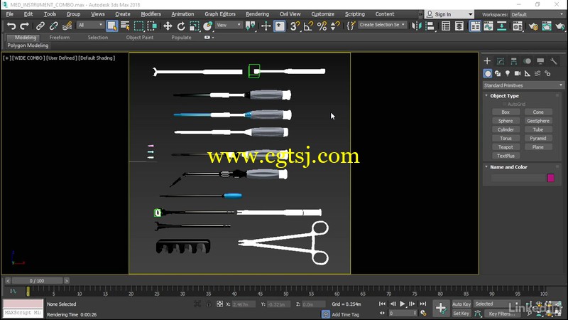 3dsmax与Arnold医疗器械产品可视化实例制作视频教程的图片2
