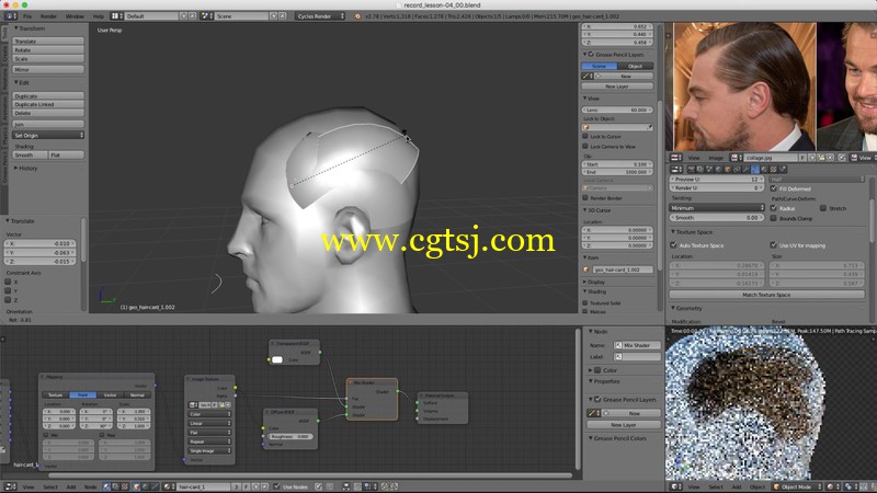 Blender角色头发实例制作视频教程的图片3