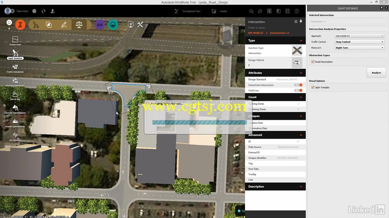 InfraWorks 360道路优化与加强技术训练视频教程的图片3