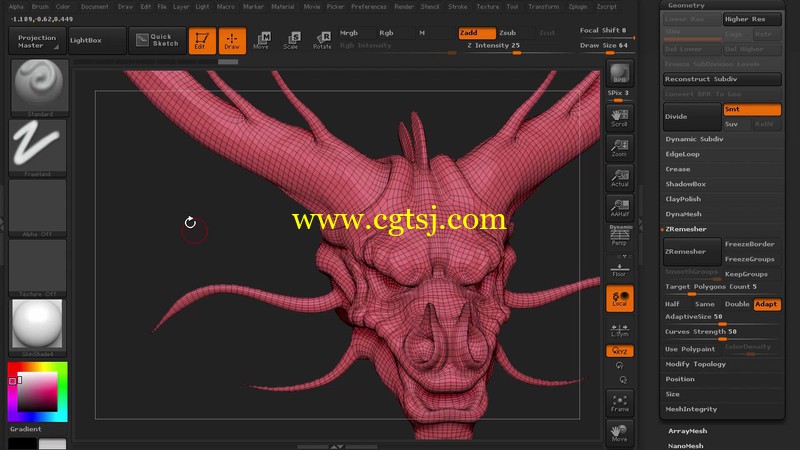 Zbrush高效实践工作流程视频教程第二季的图片3