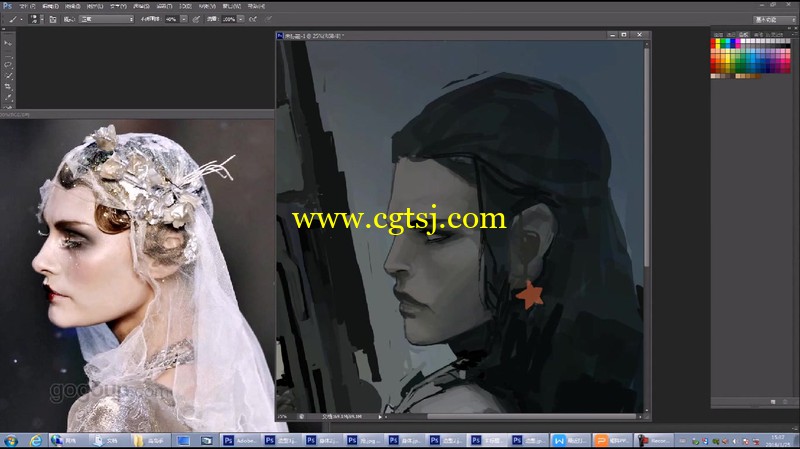 欧美CG绘画插画视频教程的图片2