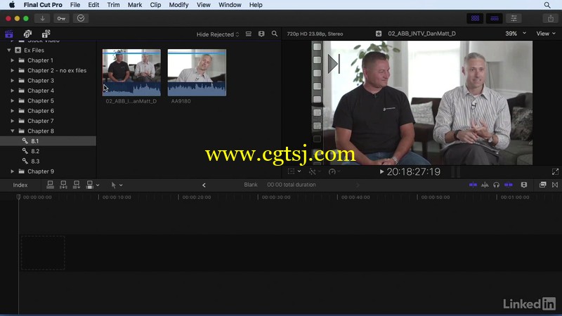 Final Cut Pro X全面核心工作流程训练视频教程的图片1